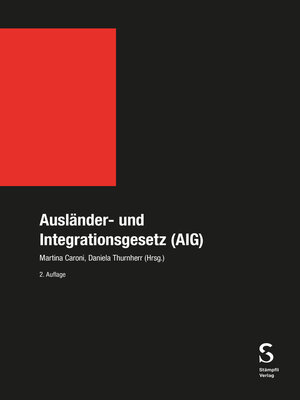 cover image of Ausländer- und Integrationsgesetz (AIG)